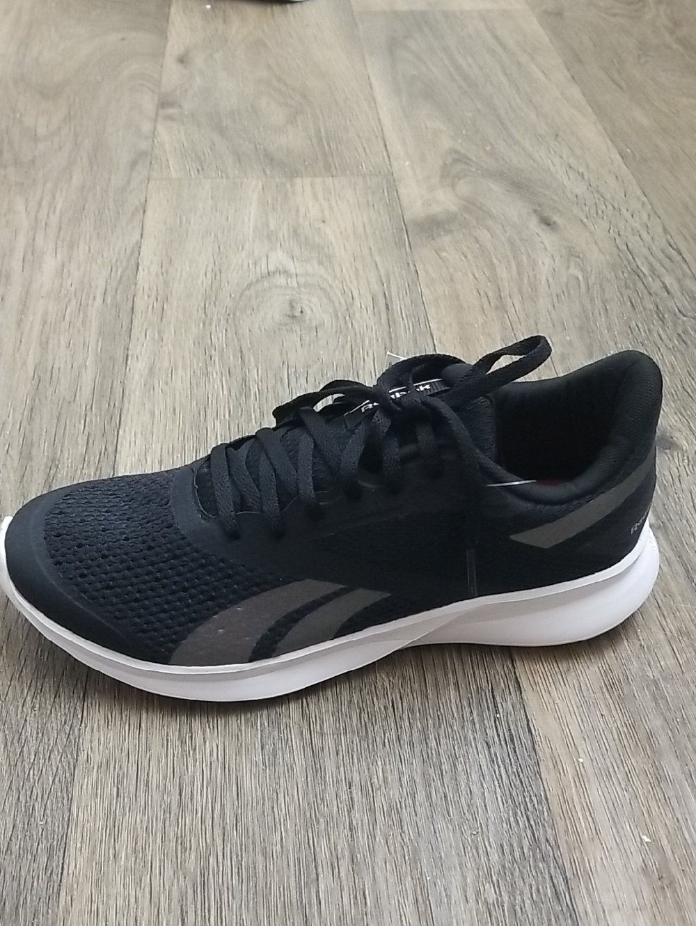 NEW!Reebok Women's Black Athletic Sneakers with White Midsole